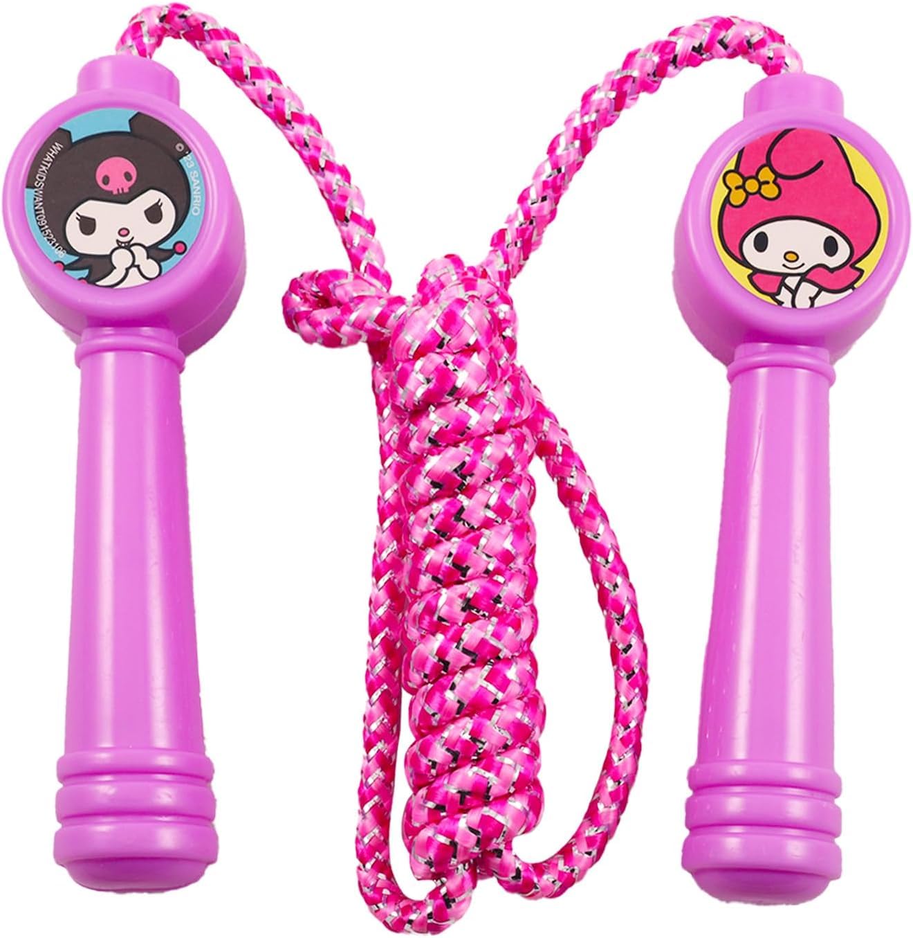 Hello Kitty Outdoor Toys for Girls, Kids - Bundle With 3 Mini Sports Balls, Jump Rope, and Stickers | Fitness Toys, Sport Playset