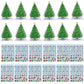 Fun Express 3D Christmas Tree and Stickers Kit - Set of 12 - Holiday Activities and Decor for Kids