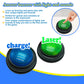 Gelabur 2-Pack Quiz Game Buzzers for Trivia Games, Answer Buzzers with Lights and Sound, Classroom Game Show Style Buzzer Buttons for Team Games