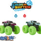Hot Wheels Monster Trucks Color Reveal 2-Pack & Clip-On Water Tank, 2 Toy Trucks with Surprise Color Change (Styles May Vary)
