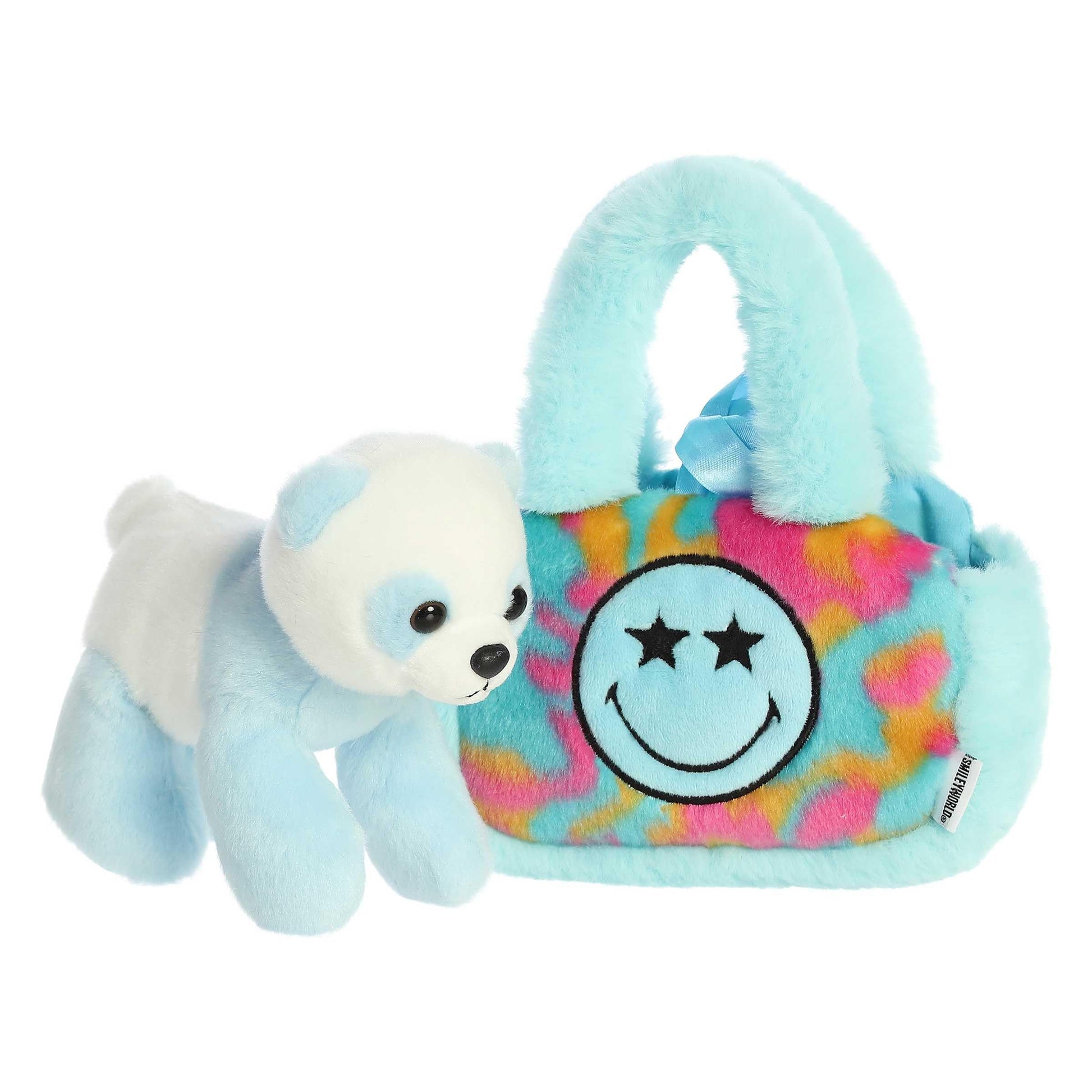 Aurora® Vibrant SmileyWorld® Fancy Pals™ Star Eyes Stuffed Animal - Eye-Catching Designs for Retro Decor - Toys for Bedrooms, Birthday Gifts,