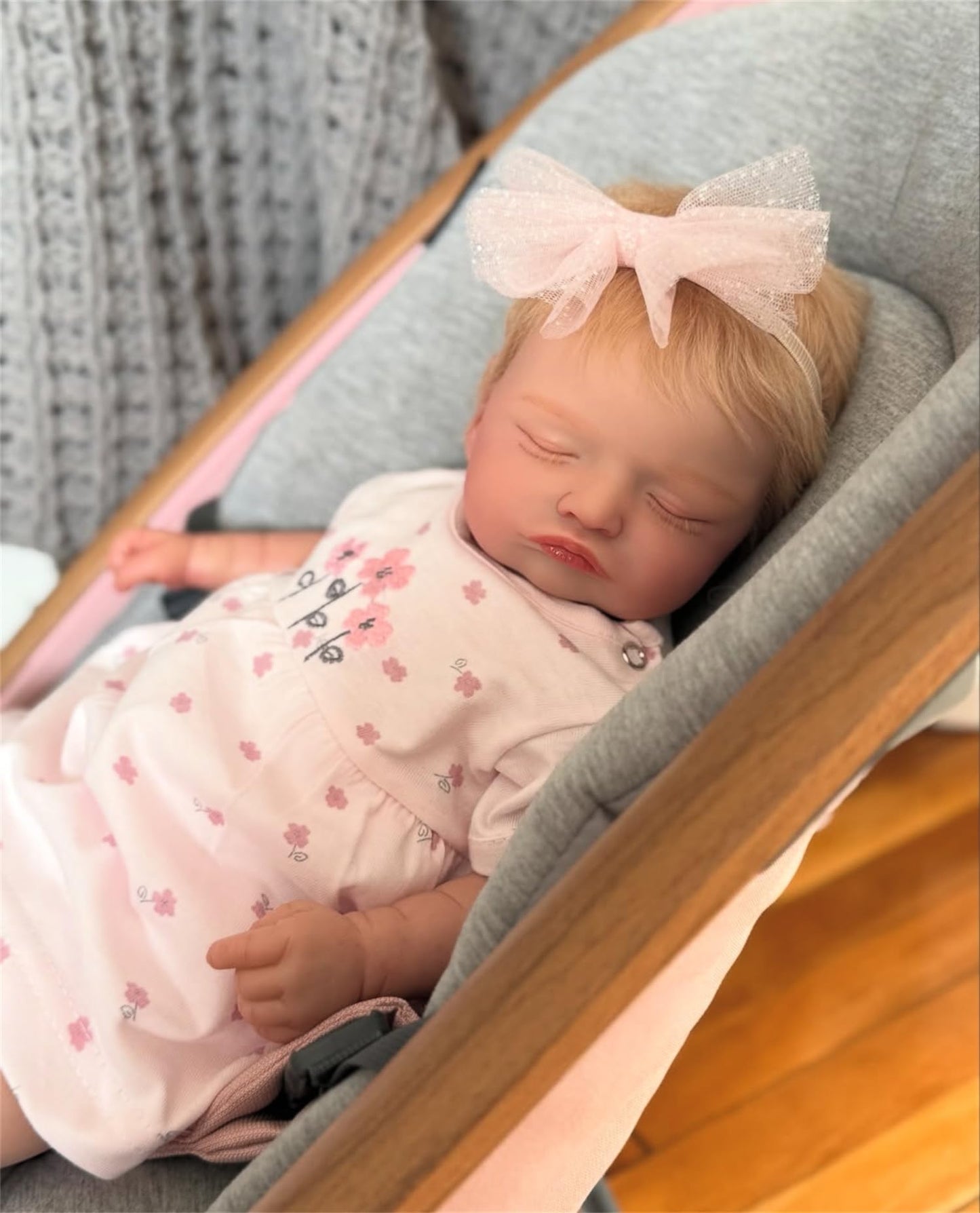 TFJS Lifelike Reborn Baby Dolls Cute Sleeping Girl 20 Inch Soft Vinyl Realistic Newborn Baby Doll Handmade Real Life Baby Dolls with Clothes
