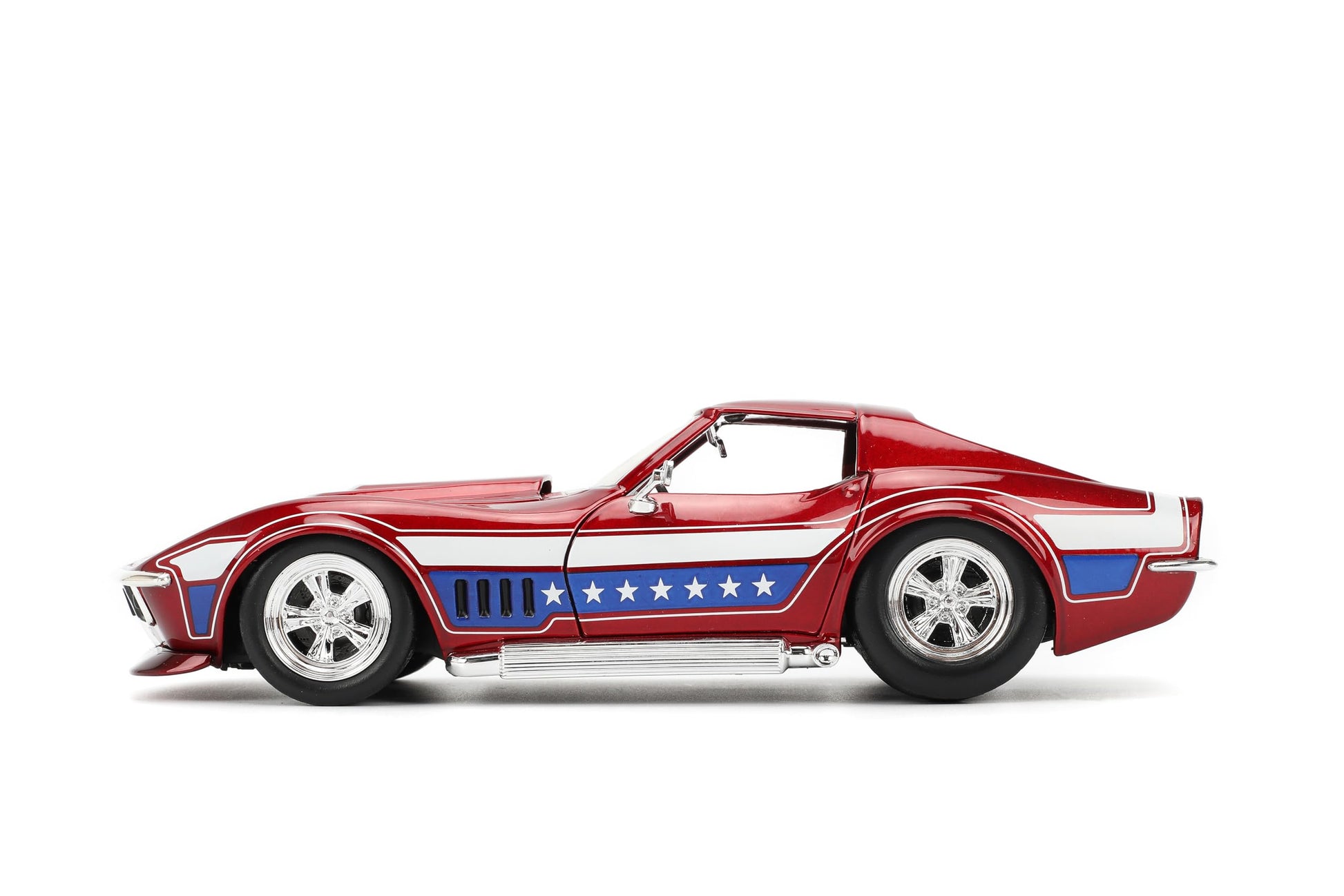 Jada Toys Bigtime Muscle 1:24 1969 Corvette Stingray ZL-1 - Opening Doors, Hood, Trunk, Rubber Tires - Collectible for Adults and Kids
