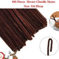 Cheeroyal 400Pcs Christmas Reindeer DIY Craft Set, Including 100Pcs Brown Pipe Cleaners Chenille, 150Pcs Googly Eyes, 150Pcs Red Pom Poms Pompoms Red