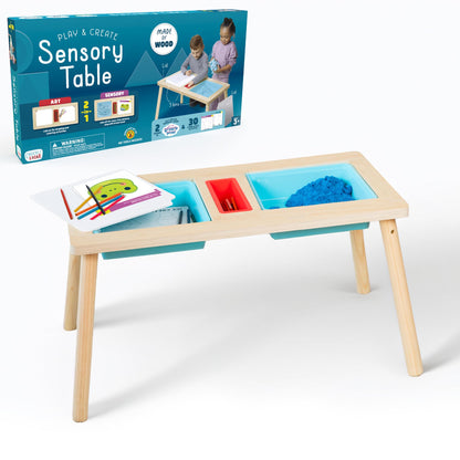 Chuckle & Roar - Play and Create Sensory Table - Indoor Mess Free Fun - Sensory and Tactile Engagement - Great for Preschoolers - Ages 3 and Up