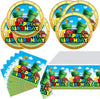FOR Mario Party Tableware, 20 Plates and 20 Napkins and Tablecloth71 '' x 42 ''Super Bros Birthday Party Decorate Supplies