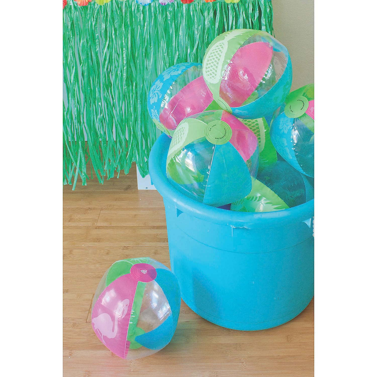Fun Express Pool Toys Beach Balls, 12 Pack, Kids Ages 4-8