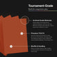 Curator® Tournament TCG Matte Sleeves - Standard Size (66x91mm) w/Black Backs - Non-PVC - “Sienna” (Red) Palette Series - Compatible with Magic