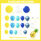 100pcs Hawaii Balloons Garland Arch Kit with Balloons for Birthday Decorations,Party Supplies for boys Girls (Sponge)