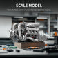 Mould King V8 Twin-Turbo Engine Model Kit That Runs, Mini Engines Building Blocks Set for Adults with Battery and Motor, Engineering Construction STEM
