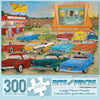 Bits and Pieces - 300 Piece Jigsaw Puzzle for Adults - Drive Inn - Classic Americana Jigsaw Puzzle by Artist Kay Lamb Shannon, Completed Puzzle Size
