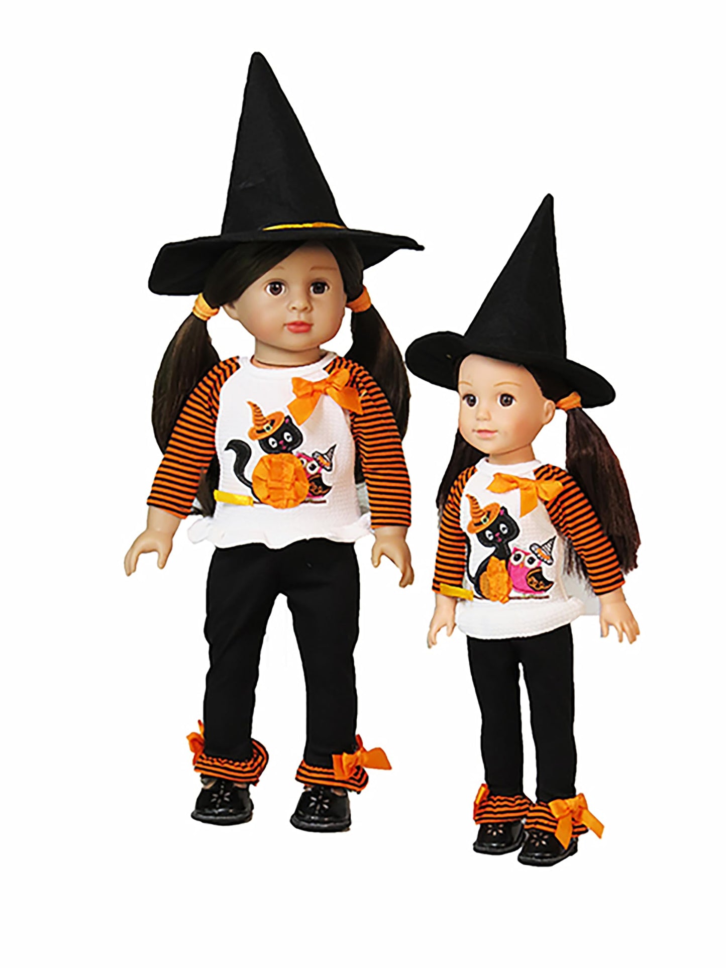 Kitty & Owl Halloween Outfit for 18-Inch Dolls | Premium Quality & Trendy Design | Dolls Clothes