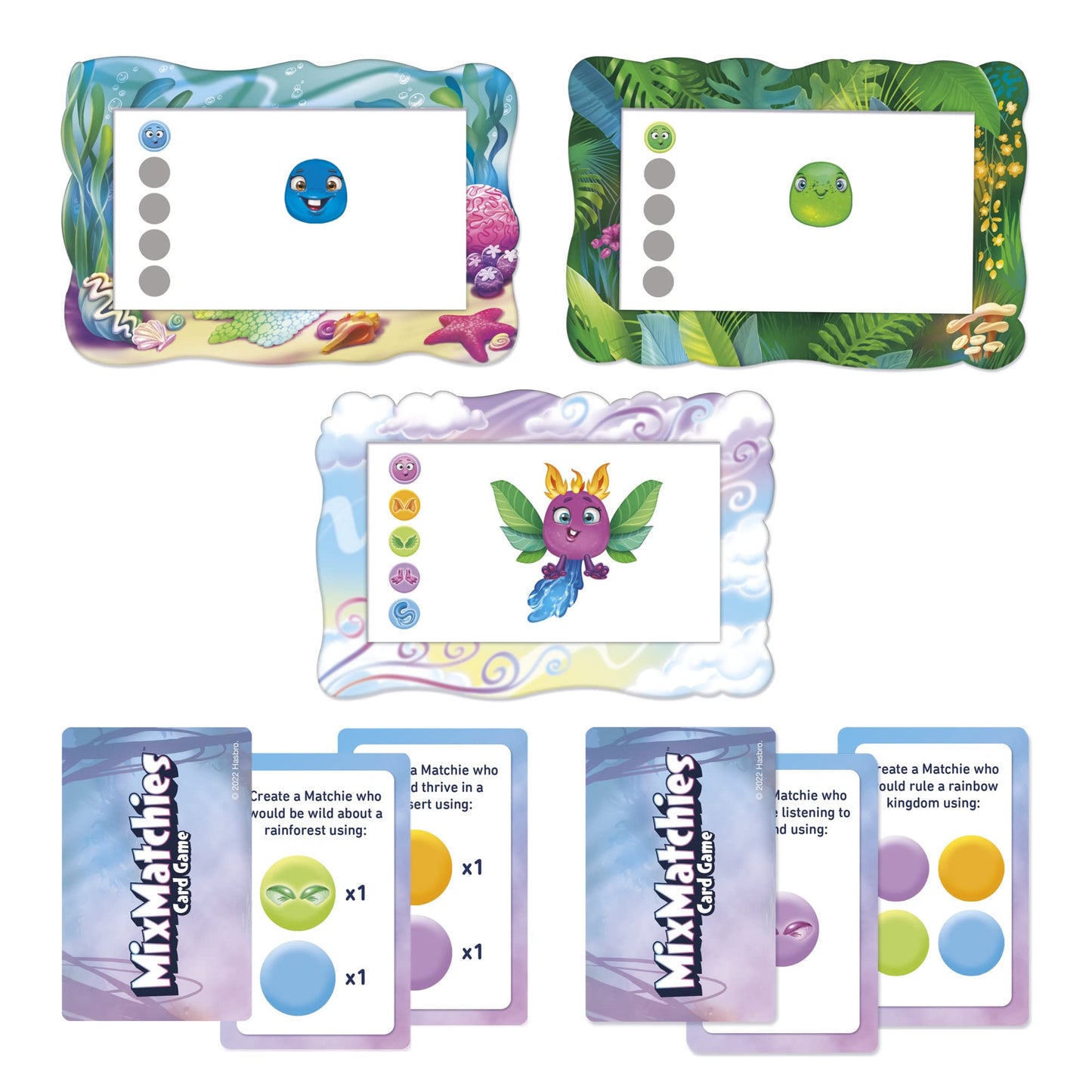 Hasbro Gaming MixMatchies Card Game, Kids Game, Family Game for Ages 8 and Up, 2 to 6 Players