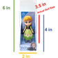 Amarina Packed in Clear Box for Gift Frozen Mini Poseable 3.5 inches Doll Choose from All 14 Style Frozen Characters (Anna Green)