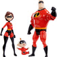 Mattel Disney and Pixar The Incredibles Storyteller Set with 3 Action Figures, Super Family Collectible Toy Pack with Mr Incredible, Elastigirl