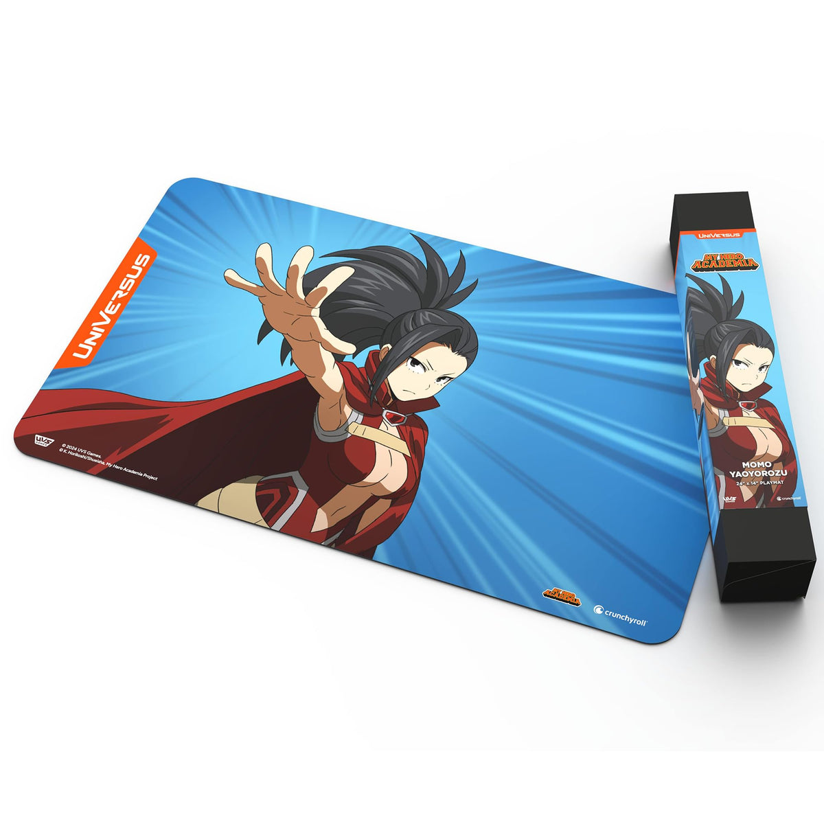 UniVersus My Hero Academia: Girl Power- Momo Yaoyorozu Playmat - 24 x 14 Neoprene Mat, Tabletop Card Game Accessory, UVS Games, Officially Licensed