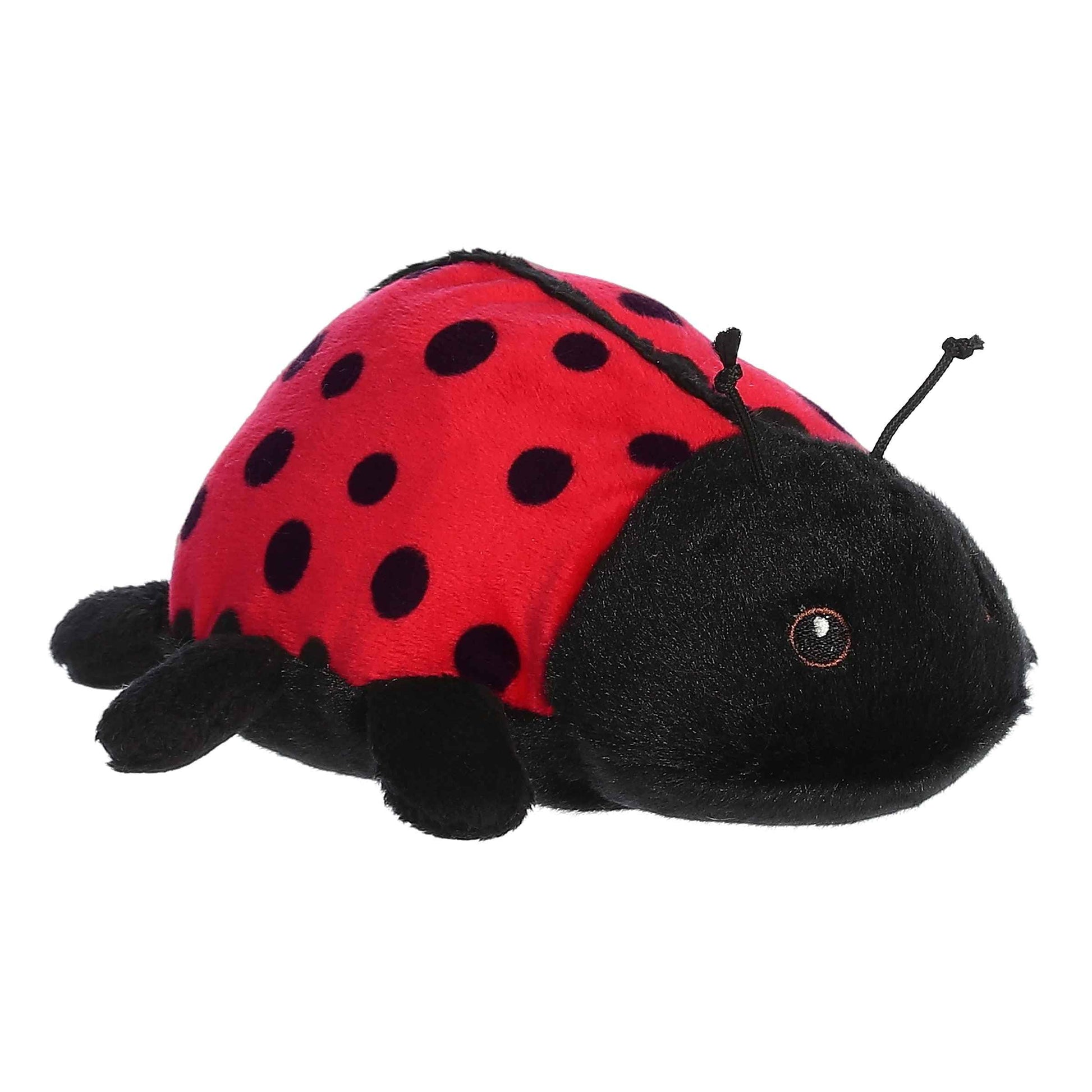 Aurora® Responsibly Made Eco Nation™ Eco Softies™ Ladybug Stuffed Animal - Ideal for Playtime Adventures - Perfect for Birthdays or Just Because - Red