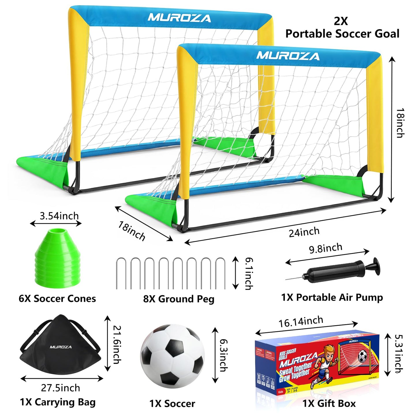 Kids Soccer Goal, Soccer Goals for Backyard Set