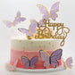 100Pcs Butterfly Cake Topper, Cupcake Topper, Cake Decorations