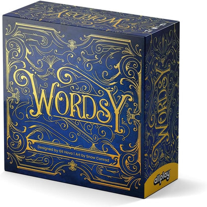 ALLPLAY Wordsy Board Game - Play All The Big Words You've Always Wanted to - Makes You Feel Smart - Rewards Quick Thinking - Great for Adults