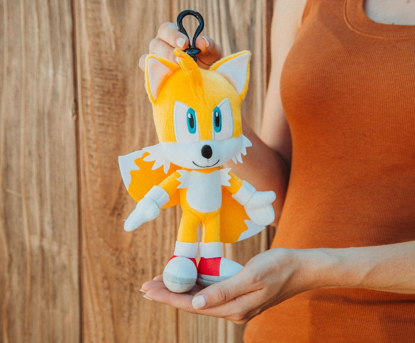 Sonic the Hedgehog 8-Inch Tails Character Plush Toy | Kawaii Cute Soft Stuffed Animals, Kids Room Decor Essentials