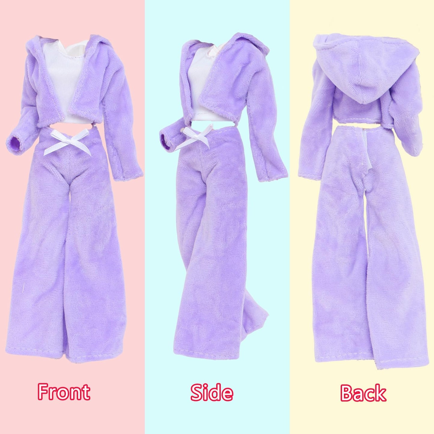 BLIJOLA 3 Sets Handmade Doll Clothes for 11.5 inch Girls Dolls Accessories, Spring Summer Winter Sport Style Outfits with Pants & Shoes