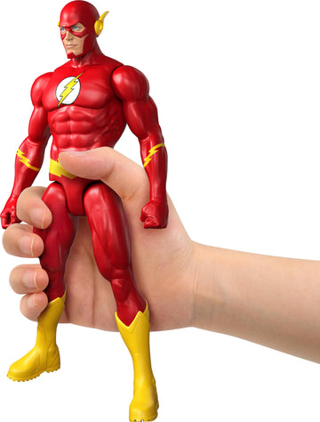 Mattel DC 12 Inch The Flash Action Figure, Classic Red & Yellow Super Suit, Detailed Design & 7 Points of Articulation