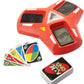 UNO Triple Play Card Game with Card-Holder Unit with Lights & Sounds & 112 Cards, Kid, Teen & Adult Game Night Gift Ages 7 Years & Older, HCC21