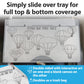 Impresa Disposable Airplane Table Cover - Pack of 24, 18 x 14.5 in - Hygienic Barrier & Tray Table Covers - Creative Mat & Airplane Travel Essentials