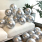 Ztikug 50pcs Silver Metallic Balloons 5 Inch Latex Balloons for Birthday Party