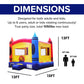 JumpOrange 15x13ft Color Crayon Commercial Grade 15oz PVC Bounce House