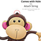 4E's Novelty Inflatable Monkeys - Pack of 4-27 Inch Large Monkeys Inflatables for Jungle Decor, Safari Birthday Decorations, Kids Animal Party