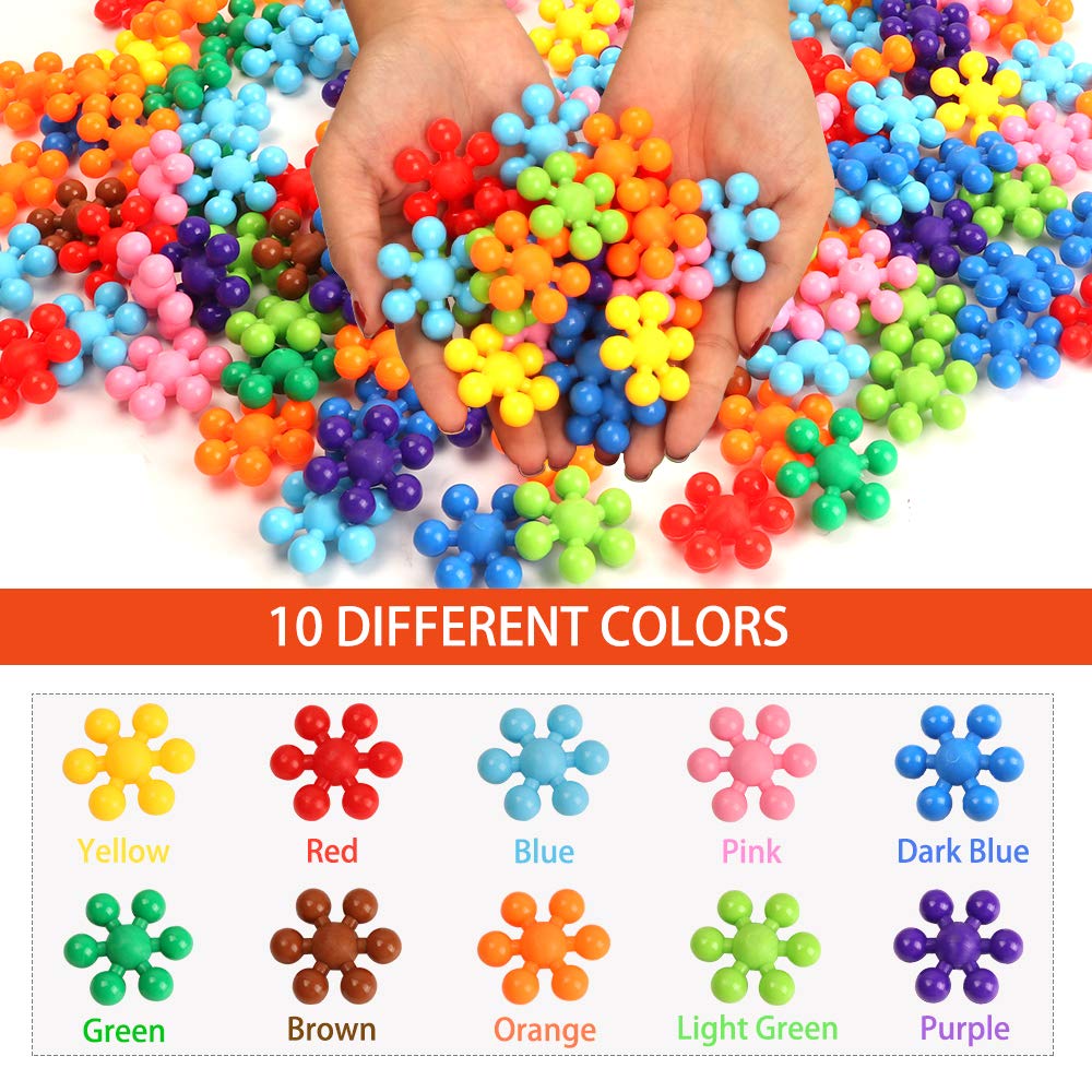 330 pcs Building Blocks, Educational Building Toys Stem Toys Building Discs Sets Interlocking Solid Plastic for Preschool Toddlers Girls and Boys by