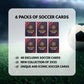 Soccer Trading Cards 2025-26 Edition - 48 Mystery Collectible Cards (6 Packs) - Random Premium Inserts - New 2025-26 Version with Updated Players for