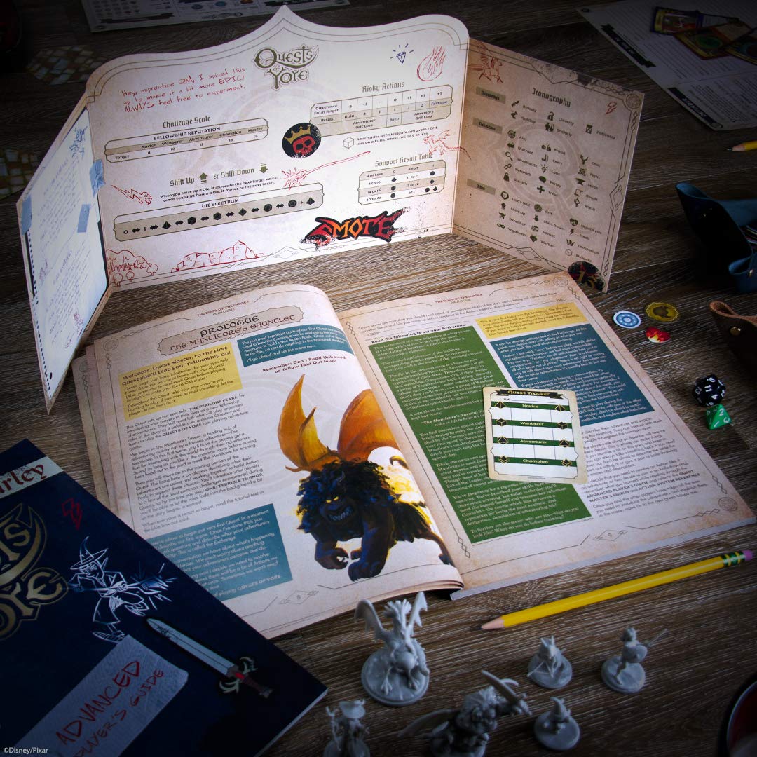 Quests of Yore: Barley's Edition | Role Playing Board Game Featured in Disney Pixar Onward Film | Officially Licensed Pixar Game | Featuring RPG