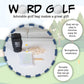 Continuum Games Word Golf, The Word Game Par for the Course