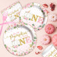 Pink Girls Our Little Pumpkin is Turning Tableware