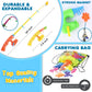 Goody King Magnetic Fishing Game Pool Party Pole Rod Net - Bathtub Outdoor Indoor Carnival Party Water Table Fish Toys Age 3-5 6 4-8 (Large)