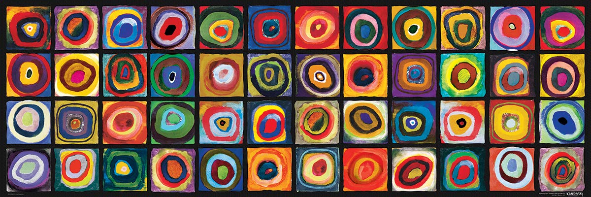 EuroGraphics Color Squares Panoramic by Wassily Kandinsky 1000-Piece Puzzle (6010-5443)