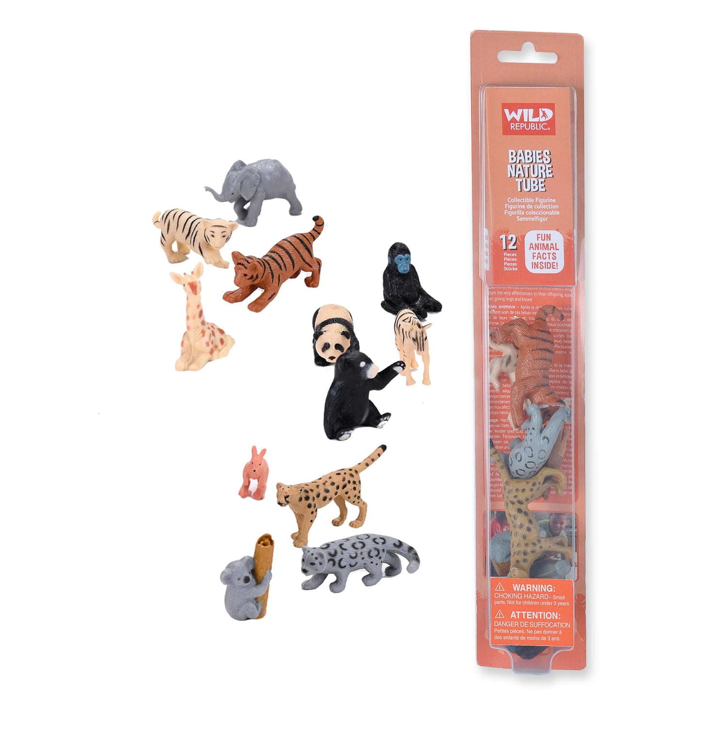 Wild Republic Nature Tube Baby Animals Figurines - 13"