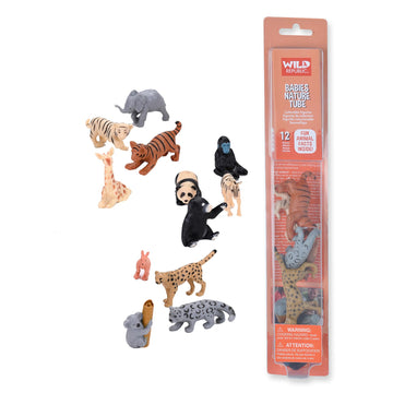 Wild Republic Nature Tube Baby Animals Figurines - 13"