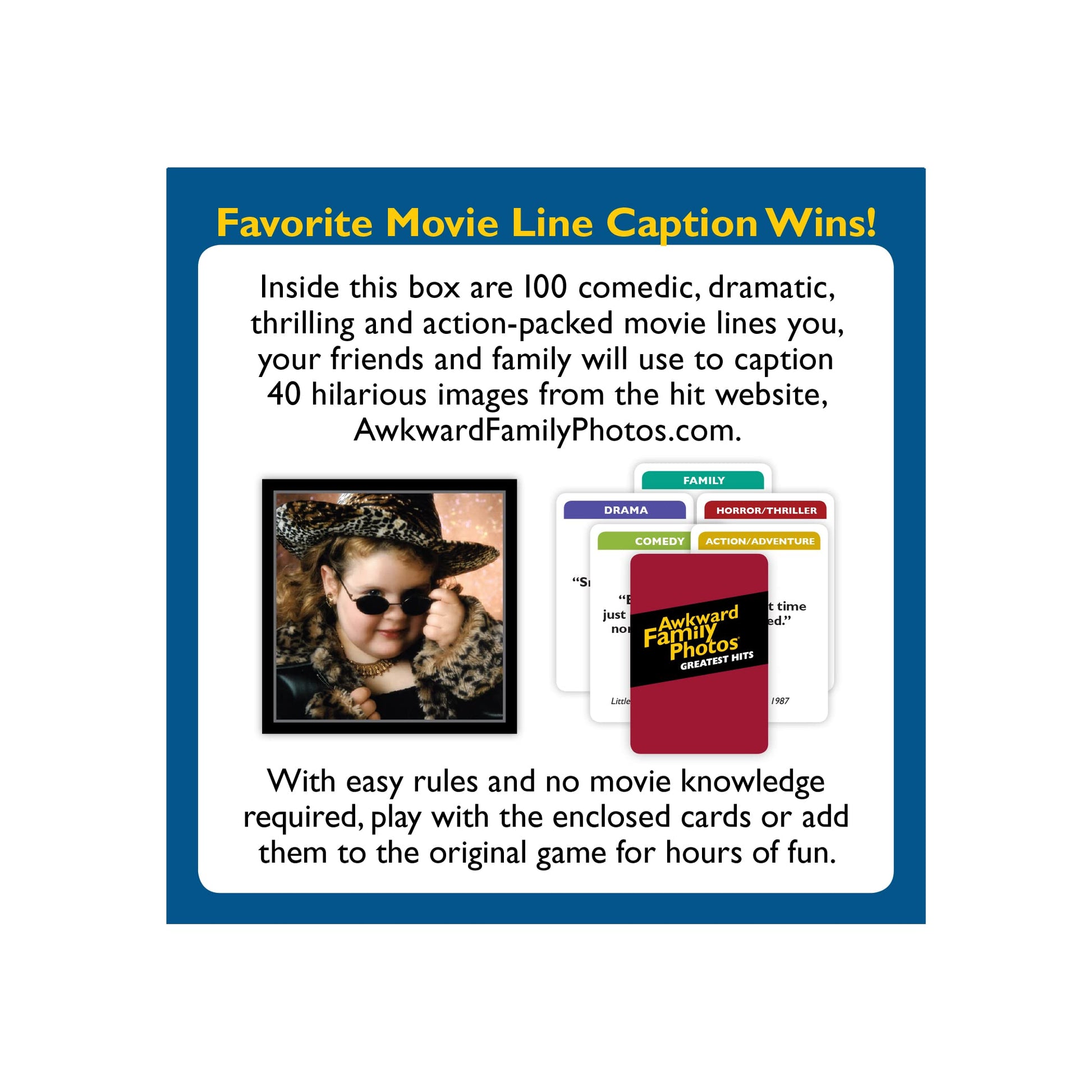All Things Equal, Inc. AWKWARD FAMILY PHOTOS GREATEST HITS: EXPANSION #1 GAME (Caption new hilarious pics with new memorable movie lines)