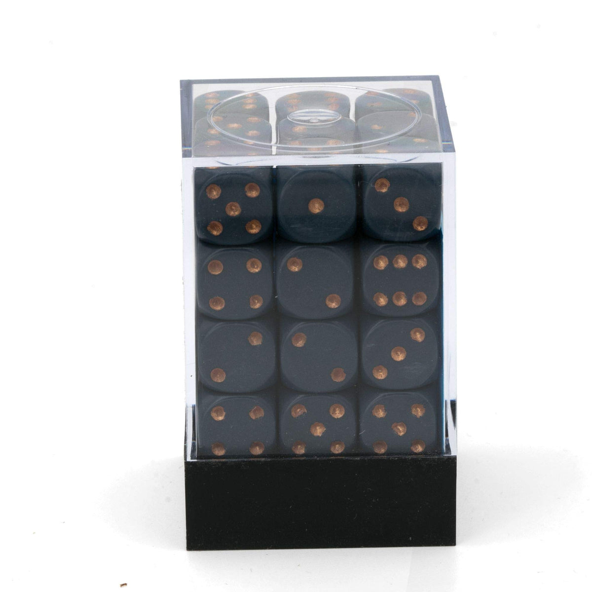 DND Dice Set-Chessex D&D Dice-12mm Opaque Dusty Blue and Copper Plastic Polyhedral Dice Set-Dungeons and Dragons Dice Includes 36 Dice - D6, Various