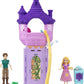Mattel Disney Princess Toys Rapunzel Tower Playset with 2 Small Dolls Animal Figures Furniture & Accessories Tangled Story Time Stacker