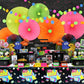 Hegbolke 80s Party Supplies - 122 Pcs Plates, Napkins, Tablecloth Set for Back to the 80s Party Decorations - Serves 40