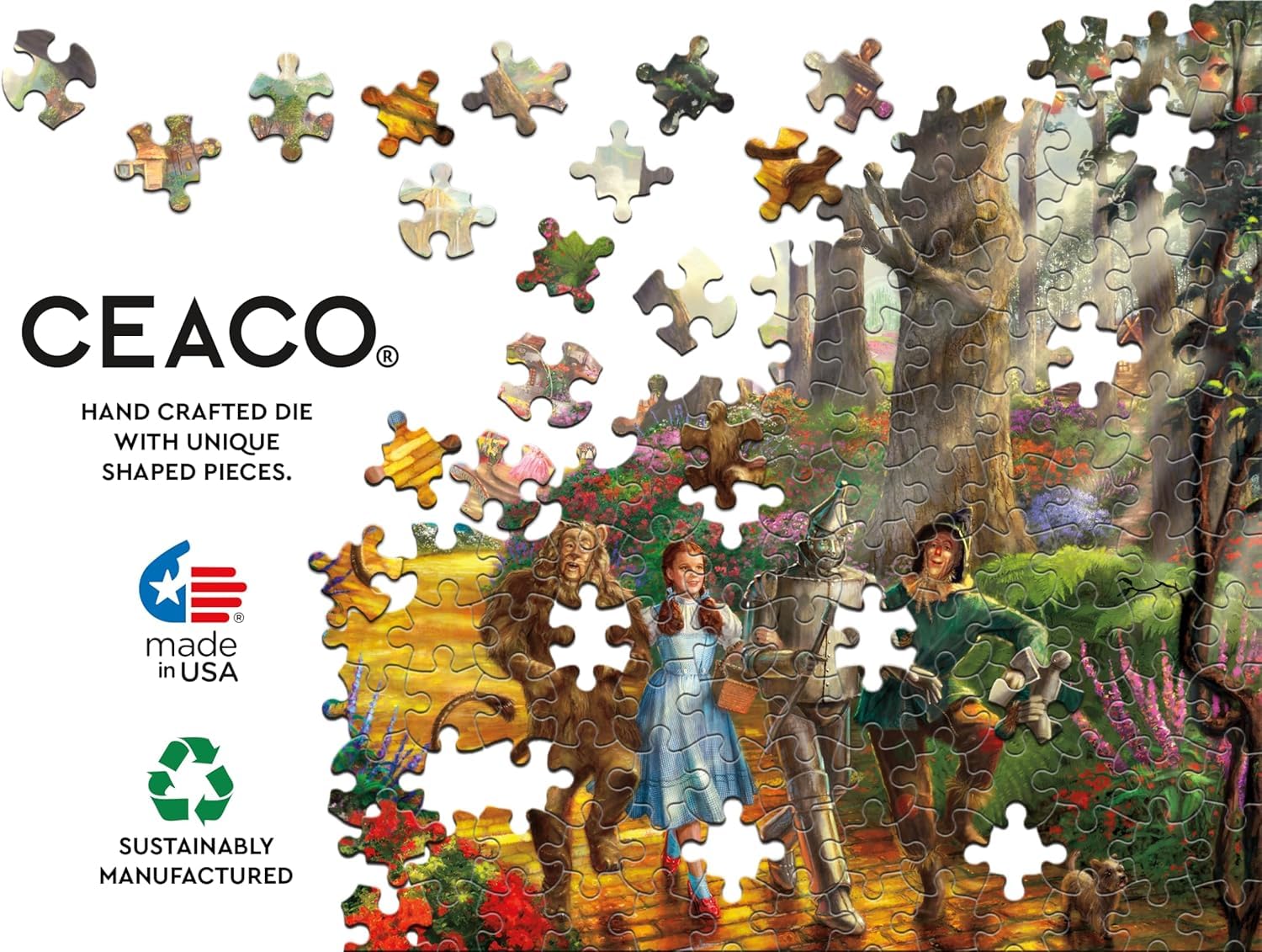 Ceaco - Thomas Kinkade Follow the Yellow - 1000 Piece Puzzle for Adults