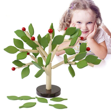 Carykon Early Childhood Building Blocks Wooden Assembling Tree Combination Boys and Girls DIY Disassembly Puzzles Educational Toys Home Office