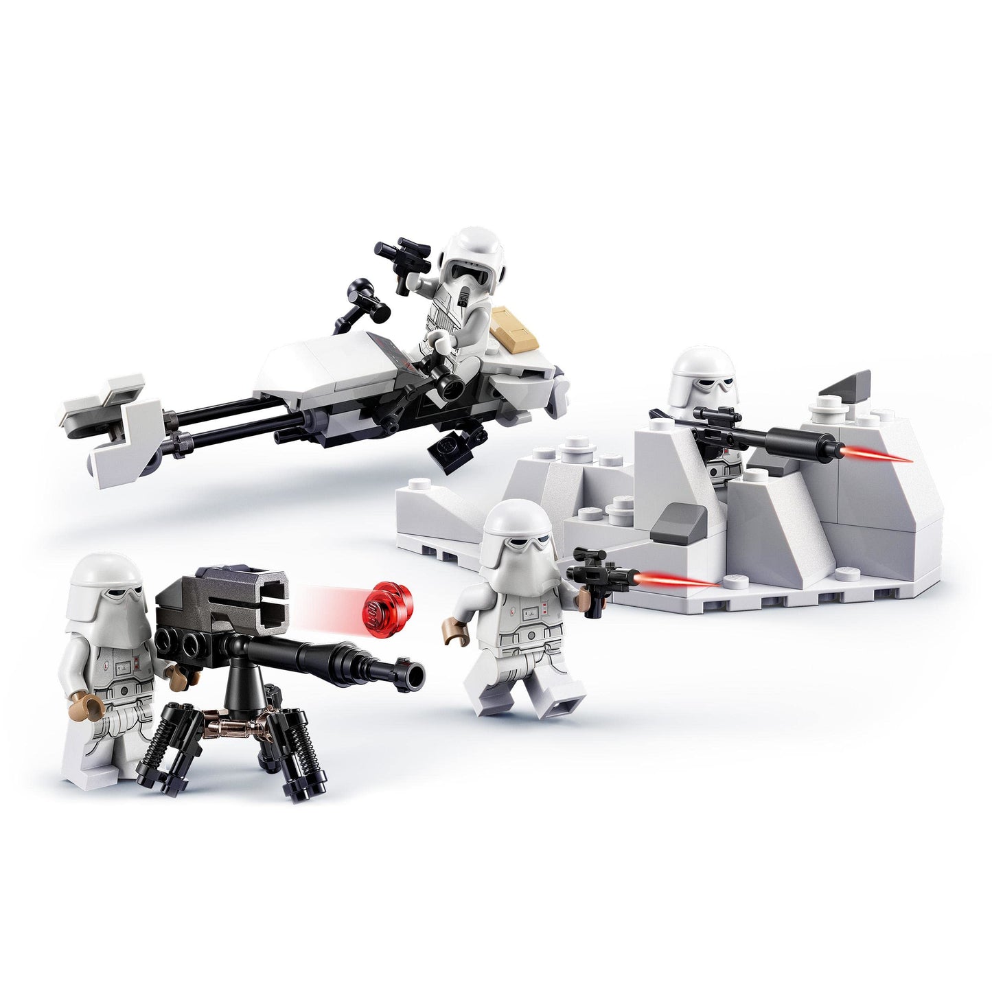 LEGO 75320 Star Wars Snowtrooper Battle Pack, Collector Set with 4 Figures, Blaster and Toy for Children Aged 6 Years +