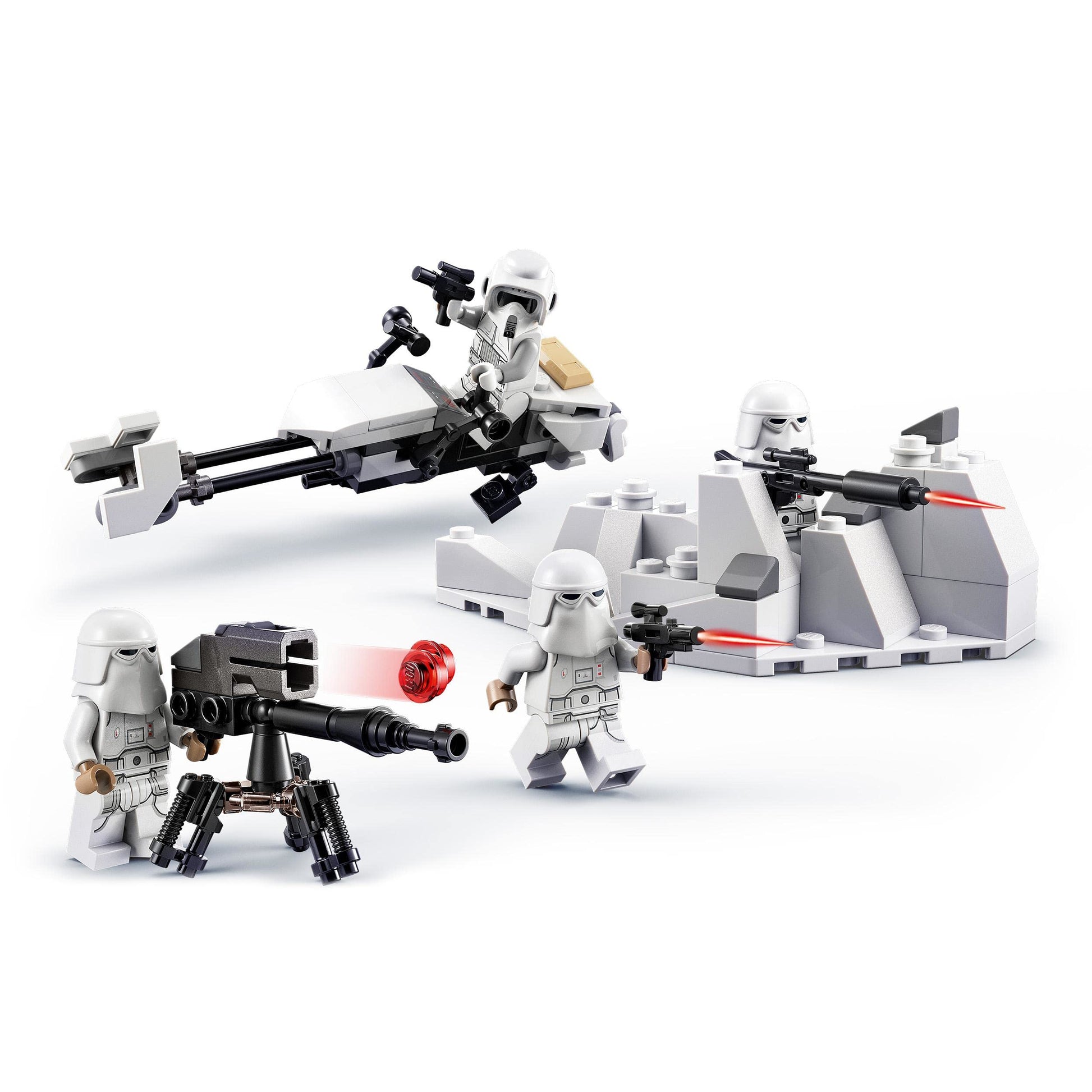LEGO 75320 Star Wars Snowtrooper Battle Pack, Collector Set with 4 Figures, Blaster and Toy for Children Aged 6 Years +