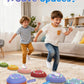Rechargeable Stepping Stones for Kids, 6pcs Non-Slip Toddler Stepping Stones with Light&Music, Sensory Toys for Indoor and Outdoor Play, Gifts